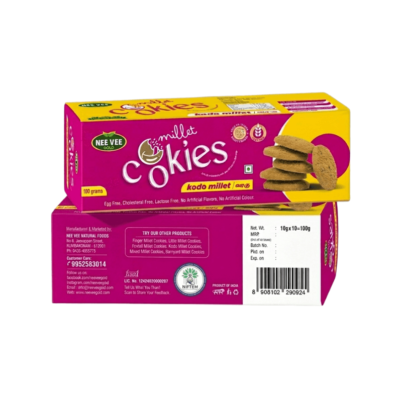 Nee Vee Gold Kodo Millet (Varagu ) Biscuits
